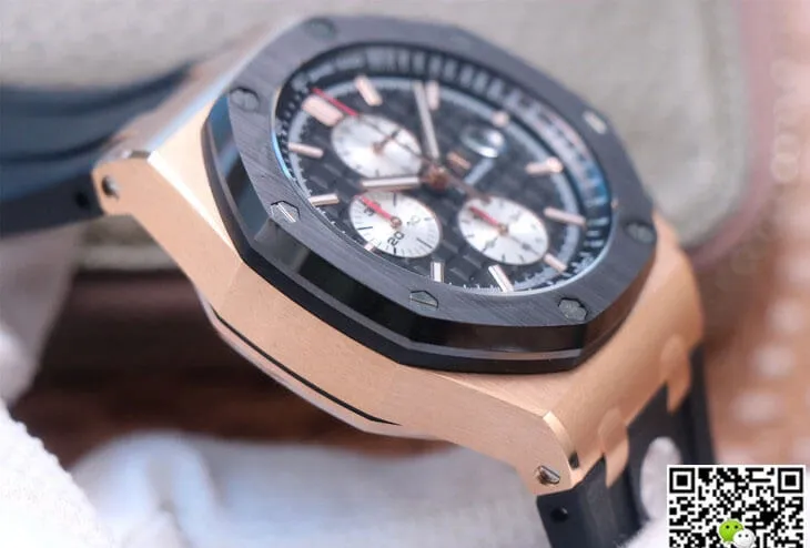 Audemars Piguet Royal Oak Offshore 26401RO.OO.A002CA.01 JF Factory 1:1 Best Edition Replica Watch Black Strap